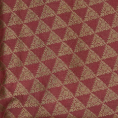 Light coral Benares Chanderi Saree with Red Zari Border