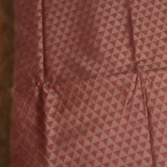 Light coral Benares Chanderi Saree with Red Zari Border