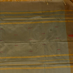 Kanchivaram silk Golden Amber Saree with Blouse