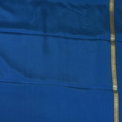 Mysore Crepe Silk Royal Blue Saree