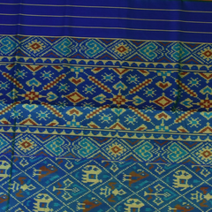 Rajkot Patola Navy Blue Saree with Blouse