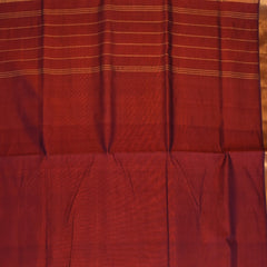 Silk cotton maroon saree with jari boarder