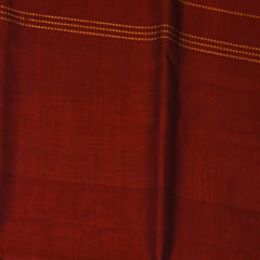 Silk cotton maroon saree with jari boarder