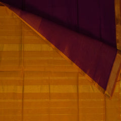 Silk cotton grape wine saree with jari boarder