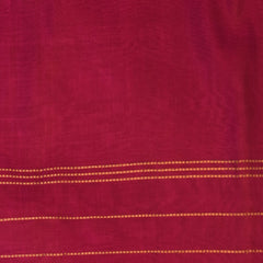 Silk cotton rani pink saree with blouse