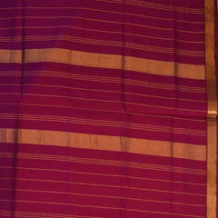 Silk cotton rani pink saree with blouse