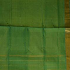 Silk cotton pista green saree with blouse