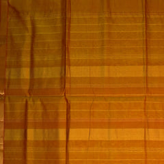 Silk cotton shot gold saree with blouse