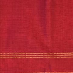Silk cotton rani pink saree with jari boarder