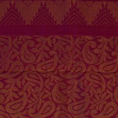 Silk cotton bottle green saree with jari boarder