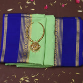 Mysore Crepe Silk Mint Green Saree