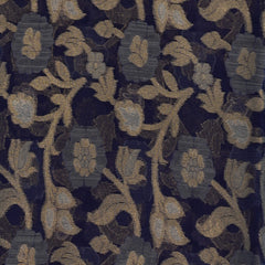 Benarasi cora cotton tissue saree navy blue saree with jari work