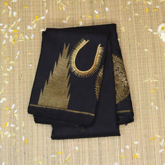 Kanchivaram Pure Silk Black Saree