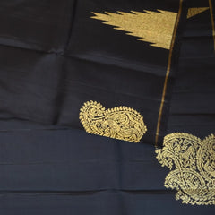 Kanchivaram Pure Silk Black Saree