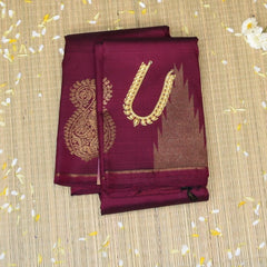 Kanchivaram Pure Silk Magenta Saree