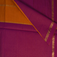 semi cotton pink saree gold jari boarder
