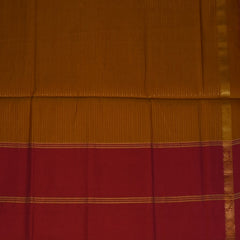 semi cotton mustard saree with blouse