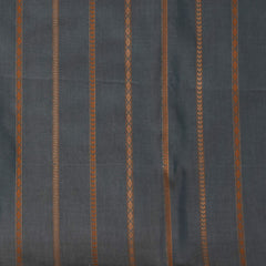 Silk Cotton Gray saree with Jari Boarder