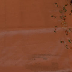 Reddish Brown Georgette Saree with Flowing Grace