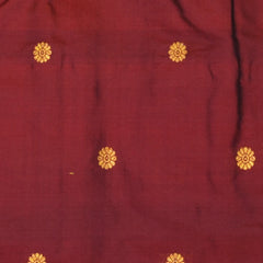 Ilkal Gadwal Silk Paithani Pallu Maroon Saree Jari Boarder with Blouse