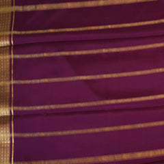 Mysore Crepe Silk Mulberry Wine Saree