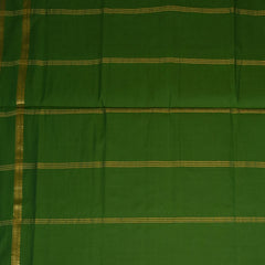 Semi cotton Red saree with gap boarder