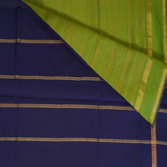 Semi Cotton Green saree with blouse