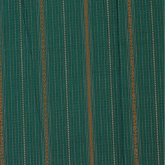 Semi cotton deep green saree with blouse