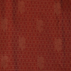 Semi Cotton Maroon saree with blouse