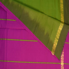 semi cotton green saree with dark green boarder