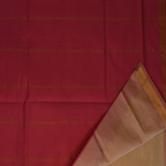 Semi Cotton Cream saree with baby pink boarder