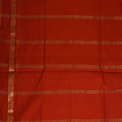 Semi Cotton green saree with mustard boarder