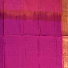 semi cotton pink saree with jari boarder