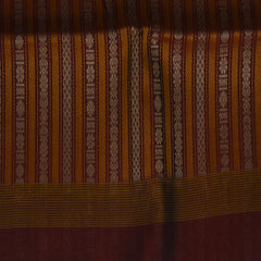 Silk cotton maroon saree with blouse