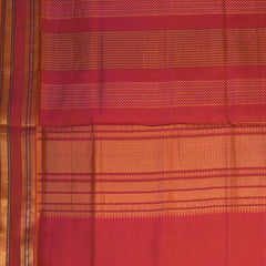 Silk cotton pink saree with jari boarder