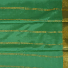 Mysore Crepe Silk Teal Green Saree