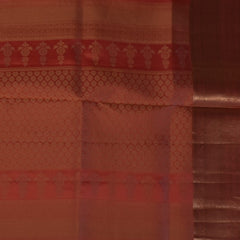 Pure silk Scarlet Red Saree with Blouse