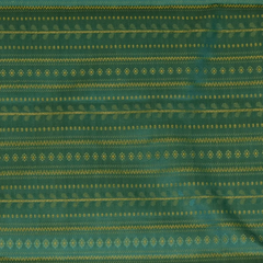 Kanchipuram Silk Teal Saree with Blouse