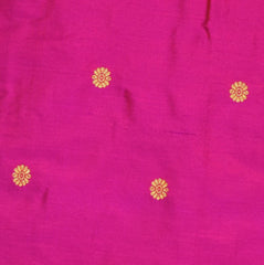 Ilkal Gadwal Silk Paithani Pallu Pink Saree Jari Boarder with Blouse