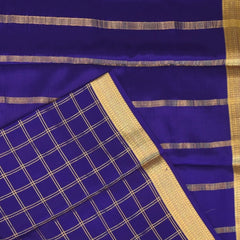 Mysore Crepe Silk Navy Indigo Saree