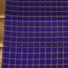 Mysore Crepe Silk Navy Indigo Saree