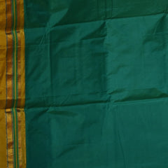 Ilkal Cotton Silk Green Saree With Mustard Yellow