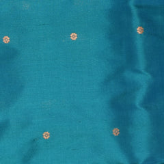 Ilkal Gadwal Pure Silk Blue Saree With Red Border