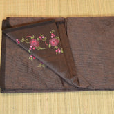 Dark Brown Kota Saree for a Sophisticated Look