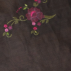 Dark Brown Kota Saree for a Sophisticated Look