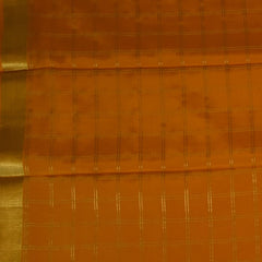 Mysore Crepe Silk Amber Orange Saree
