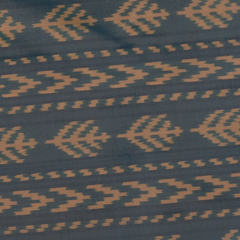 Pochampally Ikkat Sky Blue Saree with Zari Border and Blouse