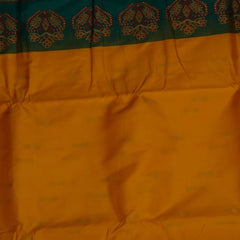 Ilkal Pure Silk Yellow Saree With Green Border