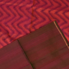 Pure silk Mulberry Red Saree with Blouse