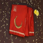 Benarasi pure silk red saree with jari work